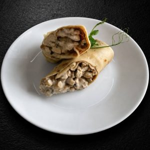 БЛИН С КУРИЦЕЙ И ГРИБАМИ